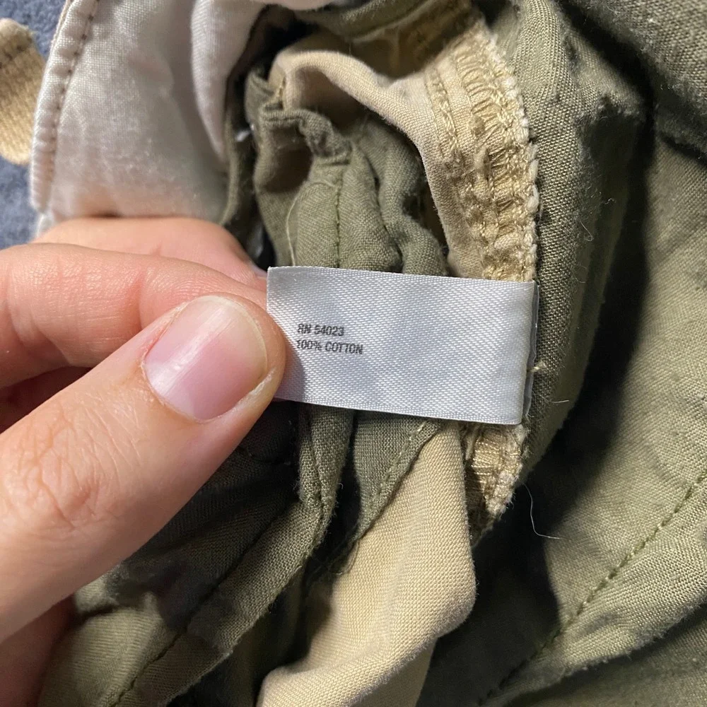Gap Shorts Mens 34 Cargo Khaki Tan Wide Leg Utility Outdoor Baggy Made in 2010